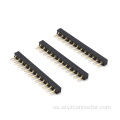 Conector hembra de 2,0 mm de una sola fila recta 12P